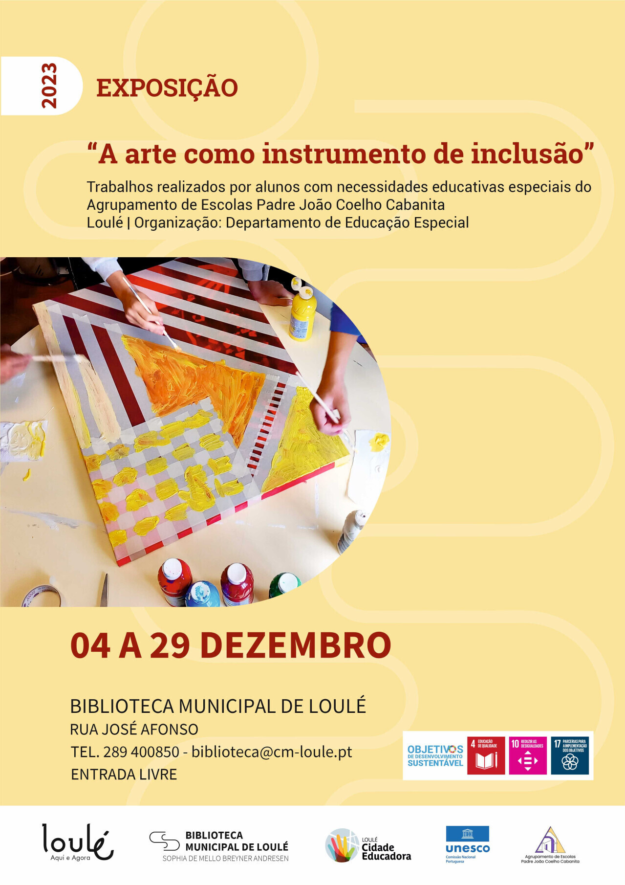 Exposição "A arte como instrumento de inclusão" | 04 a 29 de dezembro